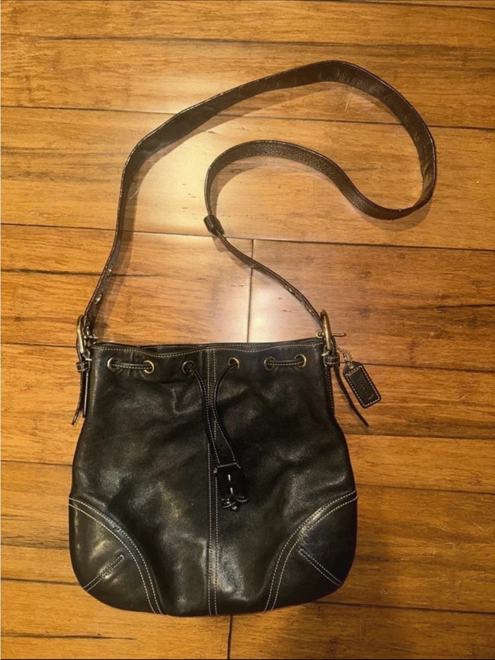 Coach #4388 Drawstring Bag - not original strap!